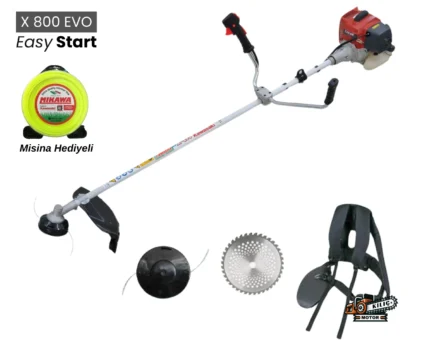 Mikawa X 800 Evo Easy Start Kawasaki TJ 53E Motorlu 3 Hp Benzinli Yan Tırpan Kılıç Motor 1
